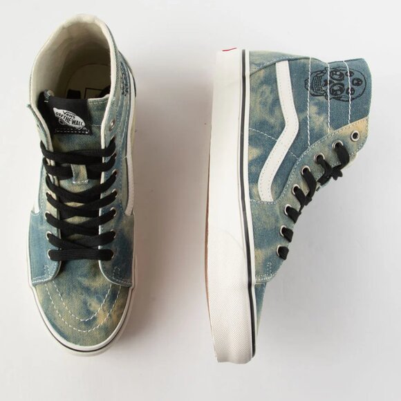 Vans Sk8-Hi Tapered Olive Denim Embroidery Skull Men's Size 12 BRAND NEW - Picture 12 of 12